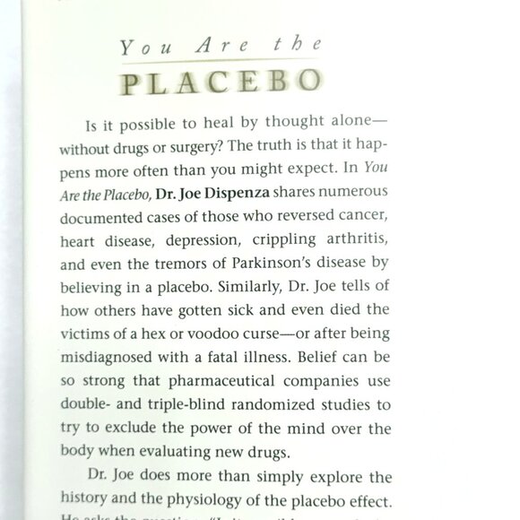 You Are The Placebo: Making Your Mind Matter By Dr. Joe Dispenza - Picture 4 of 8